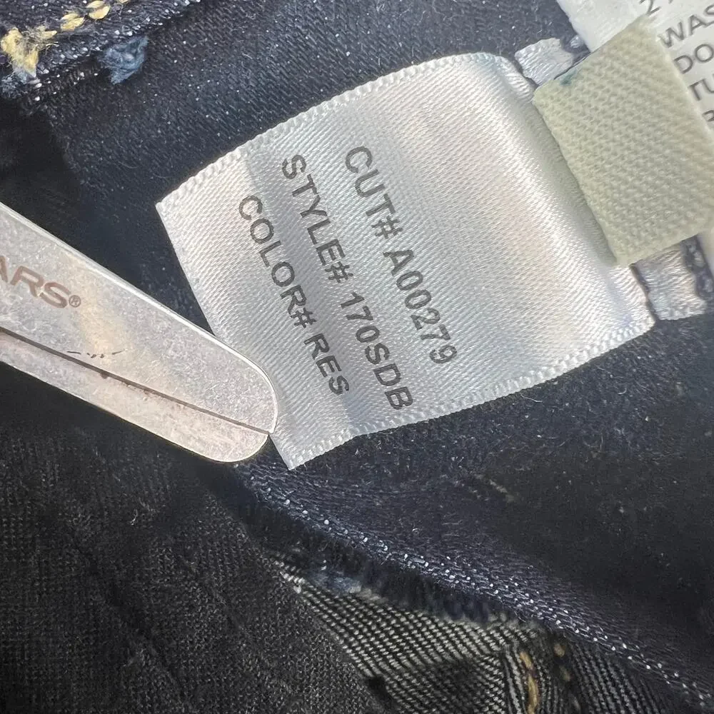 HUDSON Dark Wash  Denim Blue Made in USA Jeans Cotton Spandex Stretch 107906  29